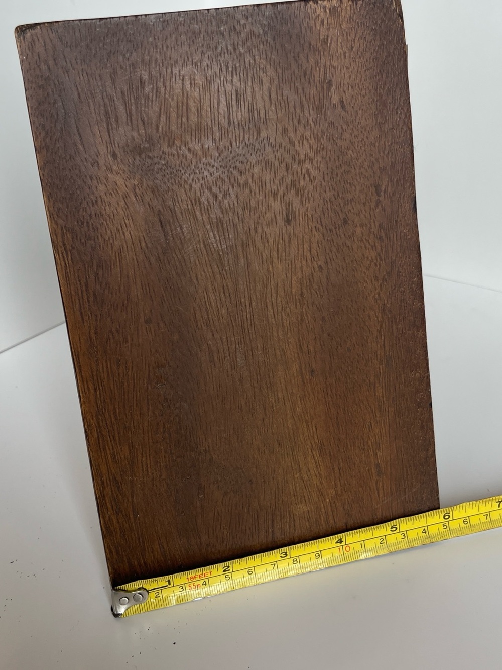 Solid Wood Dark Brown Wall Display Shelf Bracket - Classic Carved Accent - Picture 11 of 12
